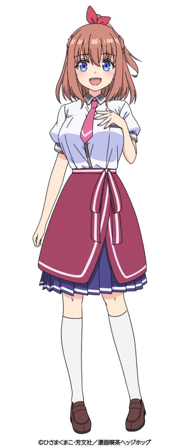 天宮梨絵。ヘッジホッグに住み込みで働く高校2年生。天宮女学院の理事長の一人娘で、ヘッジホッグの経営者兼寮長。大金持ちで大らかで、金銭感覚がおかしい。マンガ好きで、大量のマンガをコレクションしている。とくに百合マンガが好き。芽衣子を新人マンガ家の「もりためいこ」だと誤解する。