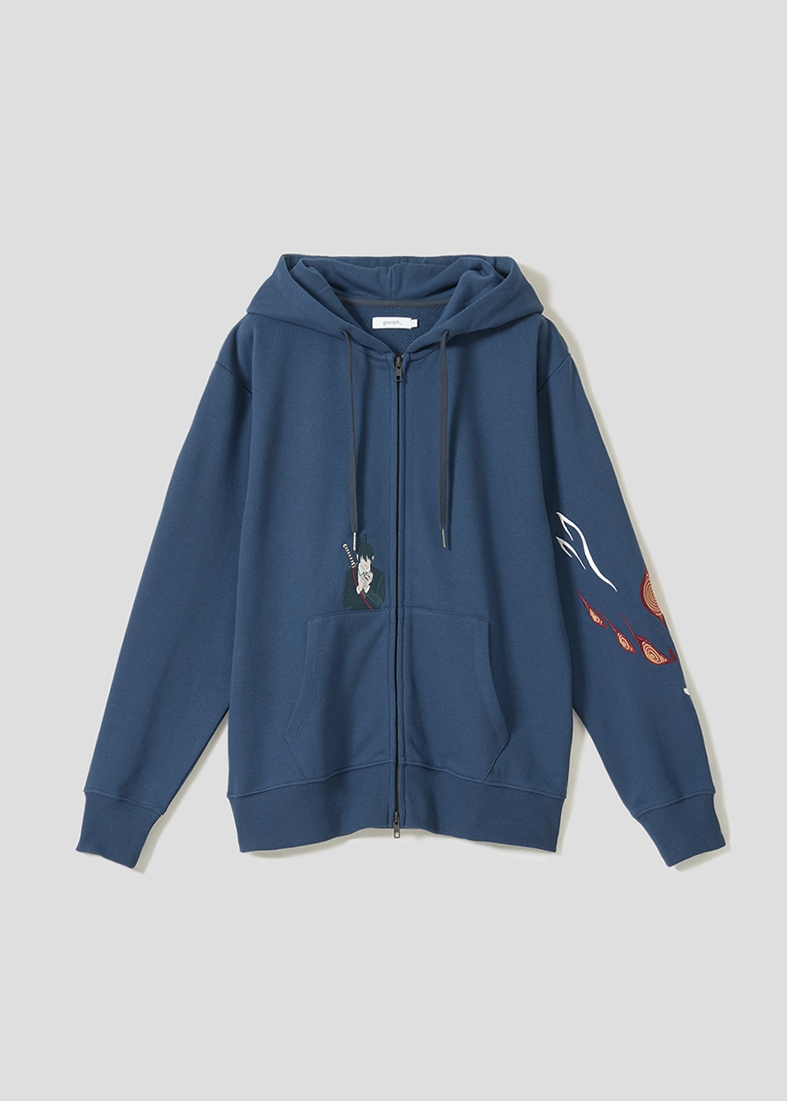 「早川アキ｜裏毛ジップパーカー」