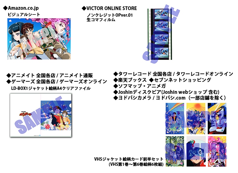 店舗別の購入特典