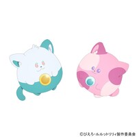 「魔法の姉妹ルルットリリィ」に登場するうぐいすとあずき (c）ぴえろ・ルルットリリィ製作委員会