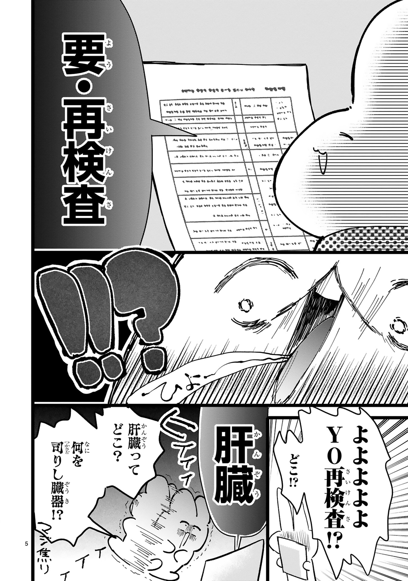 「健康促進！心配解消！まんが家の人間ドックレポ」第1話より