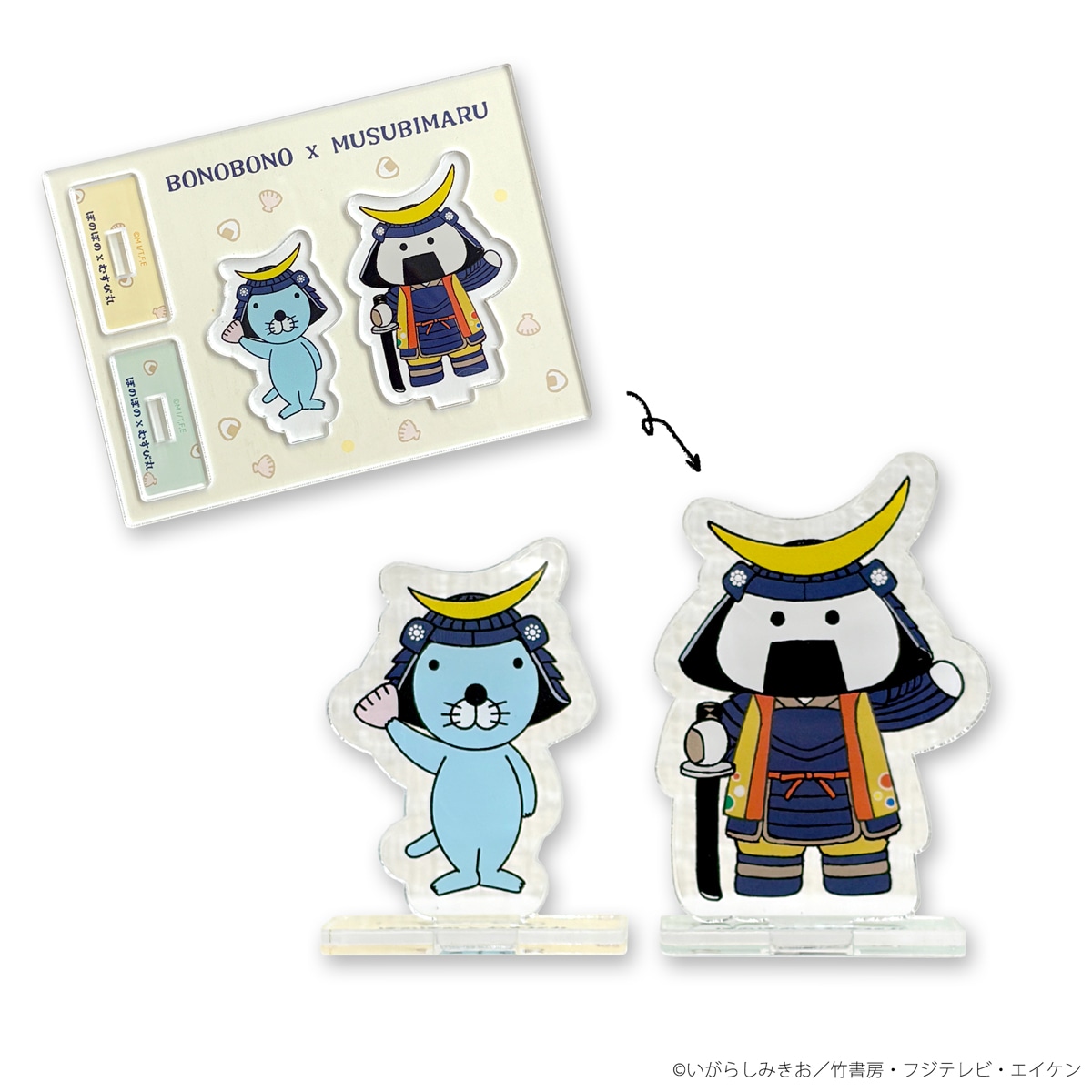 「ぼのぼの×むすび丸」アクリルスタンド