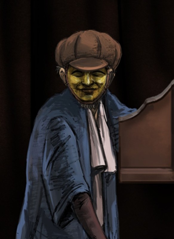 紙芝居屋のおじさん（CV：津田寛治）(c)YAM