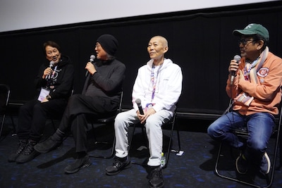 左から浅沼誠氏、出渕裕、伊藤和典、真木太郎氏