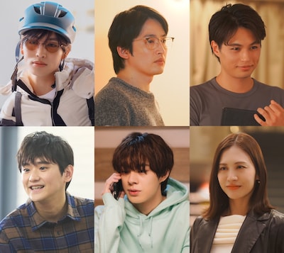 上段左から増子敦貴（GENIC）、浜中文一、佐伯大地。下段左から藤堂日向、宇佐卓真、中別府葵