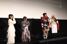 左から飯塚麻結、石上静香、布川ひろき、みちお