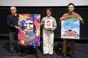 左から映画祭アーティスティックディレクターの数土直志氏、テレビ朝日国際ビジネス開発部の隅田麻衣子氏、シンエイ動画の岡野孝規