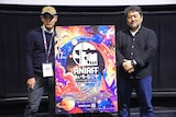 左から映画祭アーティスティックディレクターの数土直志氏、瀬下寛之監督
