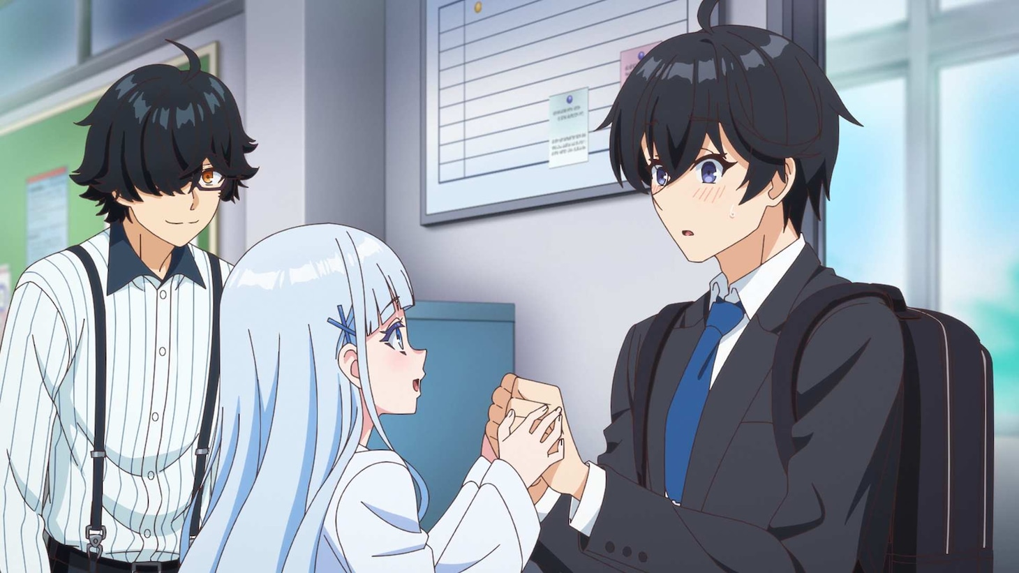 TVアニメ「人外教室の人間嫌い教師」メインPVより  (c)来栖夏芽/KADOKAWA/不知火高校製作委員会