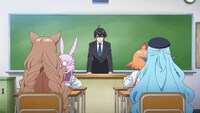 TVアニメ「人外教室の人間嫌い教師」メインPVより  (c)来栖夏芽/KADOKAWA/不知火高校製作委員会
