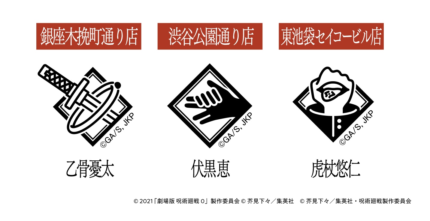 ラッピング店舗に設置してあるスタンプのデザイン