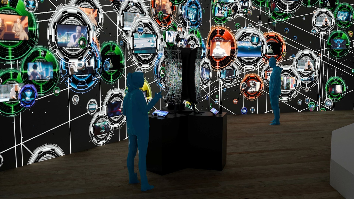 「巨大電脳ネットワークビジュアライザー “Nerve Net”」のイメージ画像