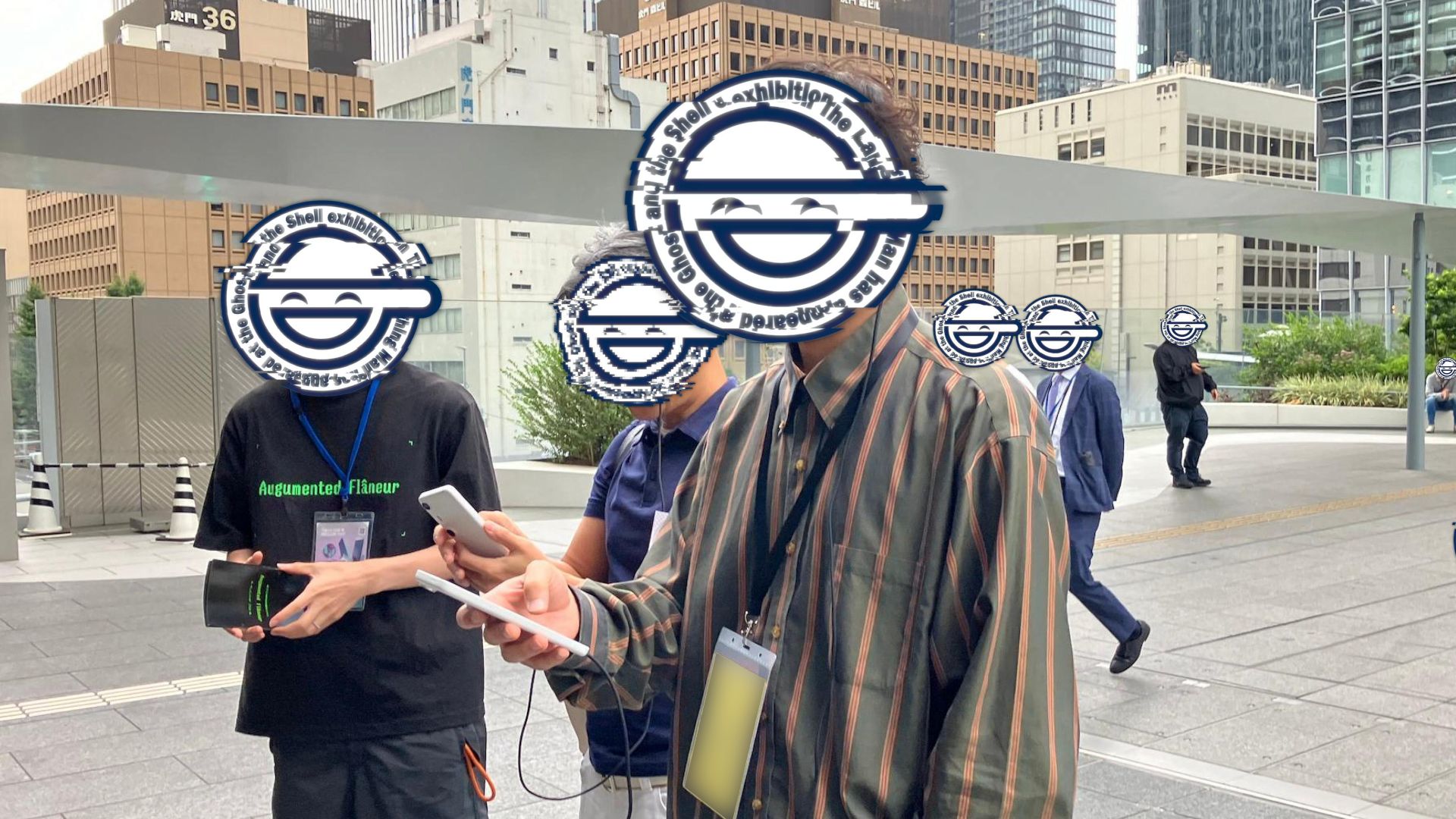 攻殻機動隊」展覧会、体験コンテンツで笑い男が出現 「カット袋」も