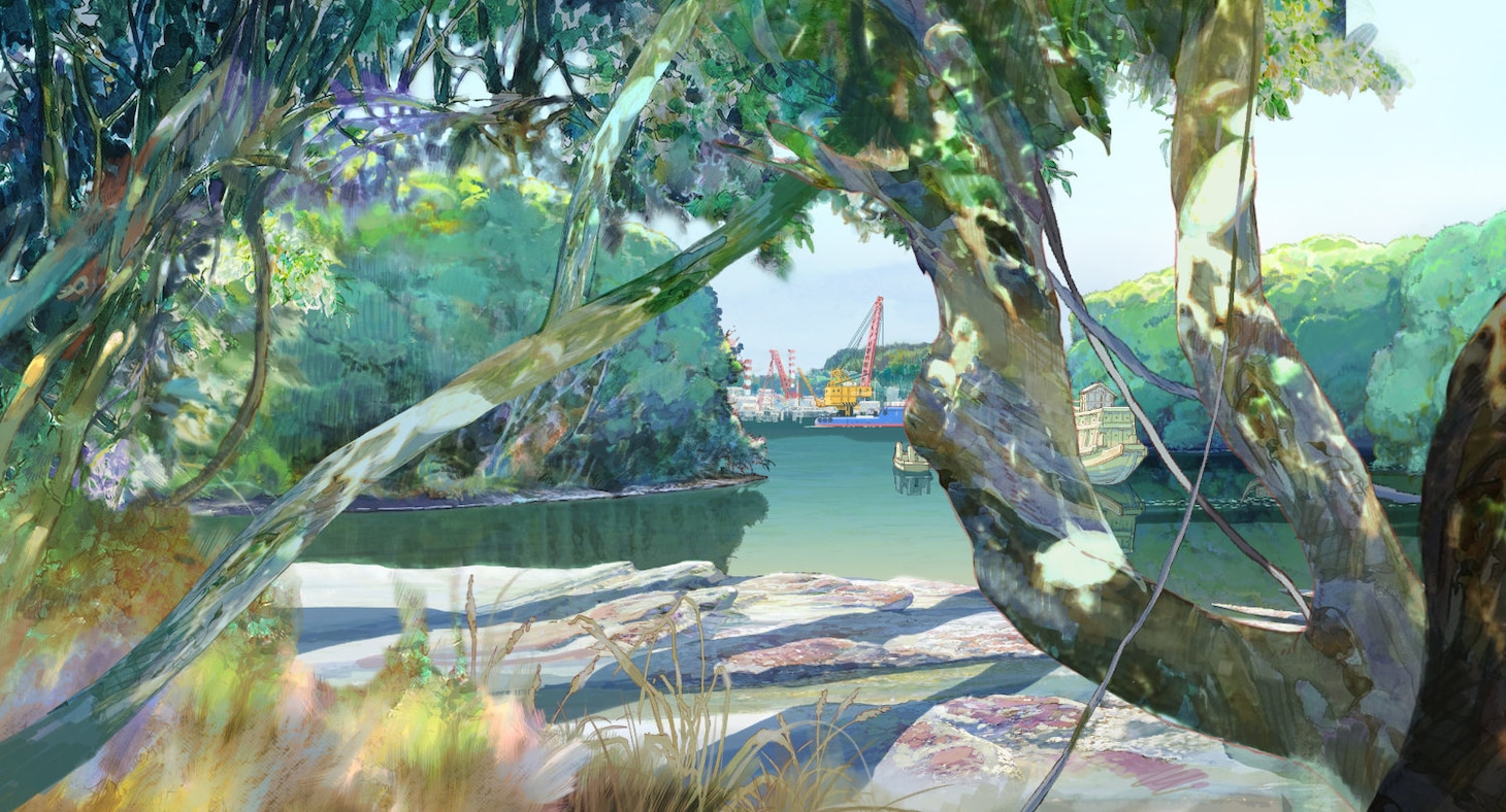 「花緑青が明ける日に」美術ボード