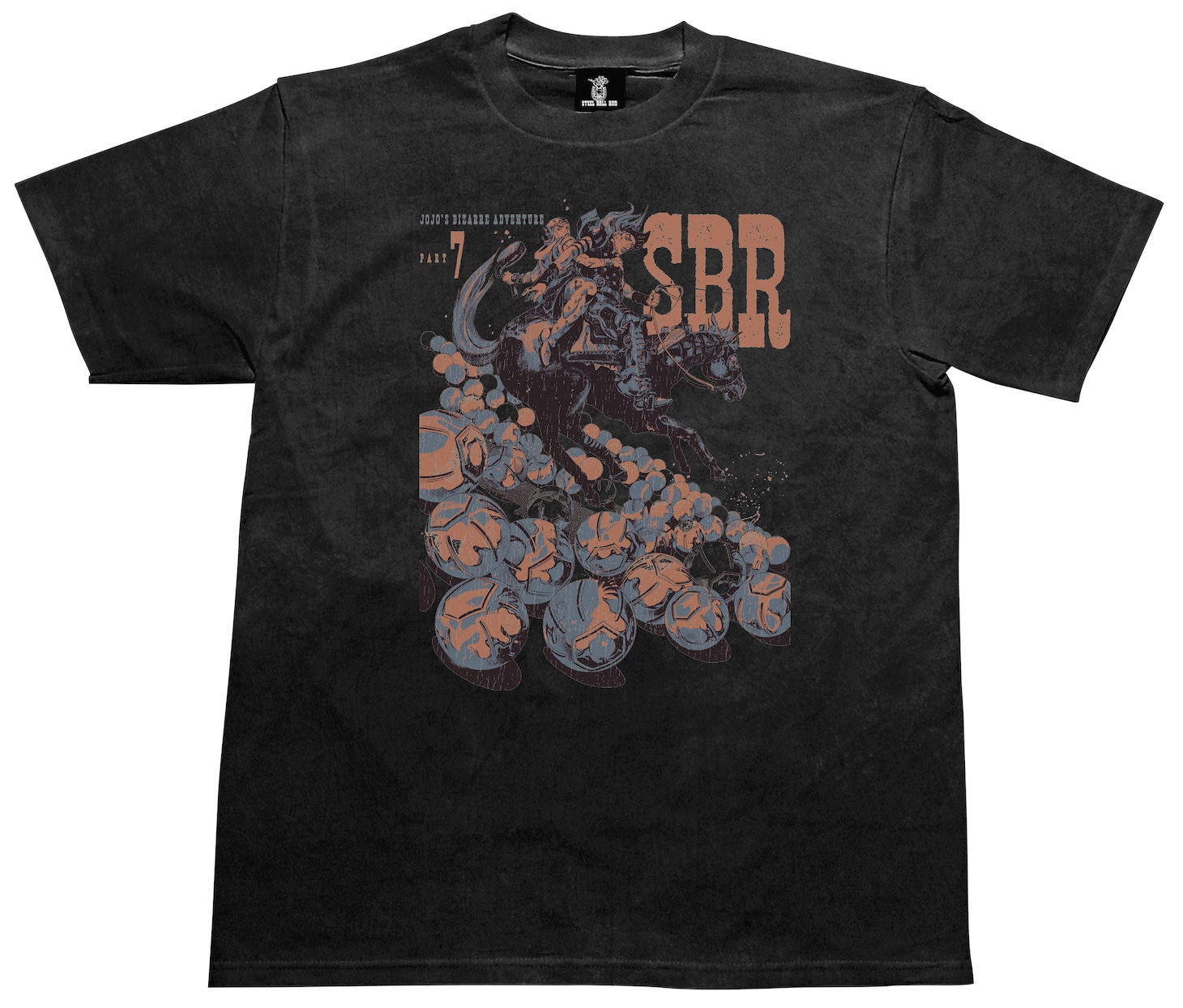 「スティール・ボール・ラン」ヴィンテージ風Tシャツ、UJ1月号の応募者全員サービスに