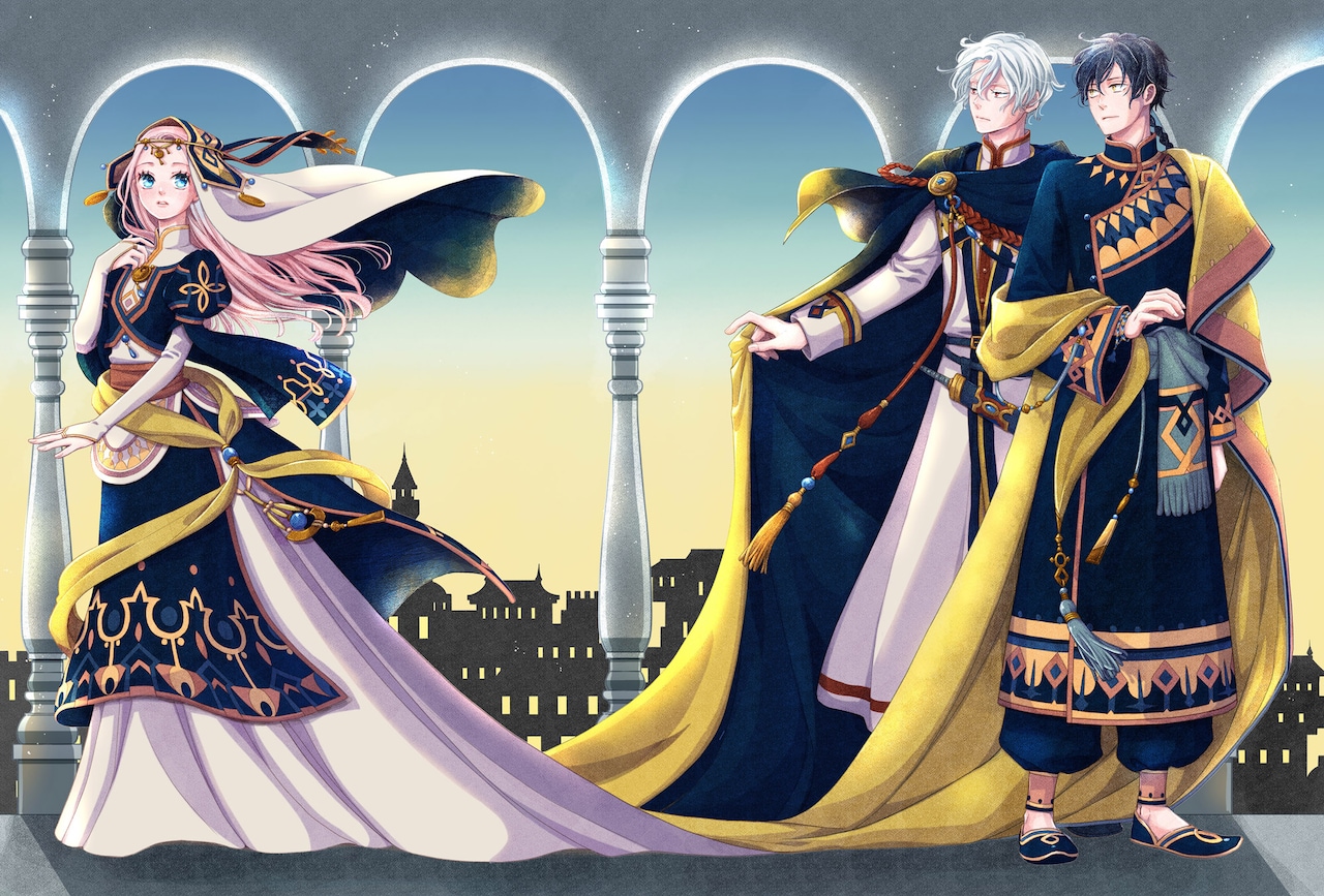 星降る王国のニナ 画集 The Art of Nina the Starry Bride」収録