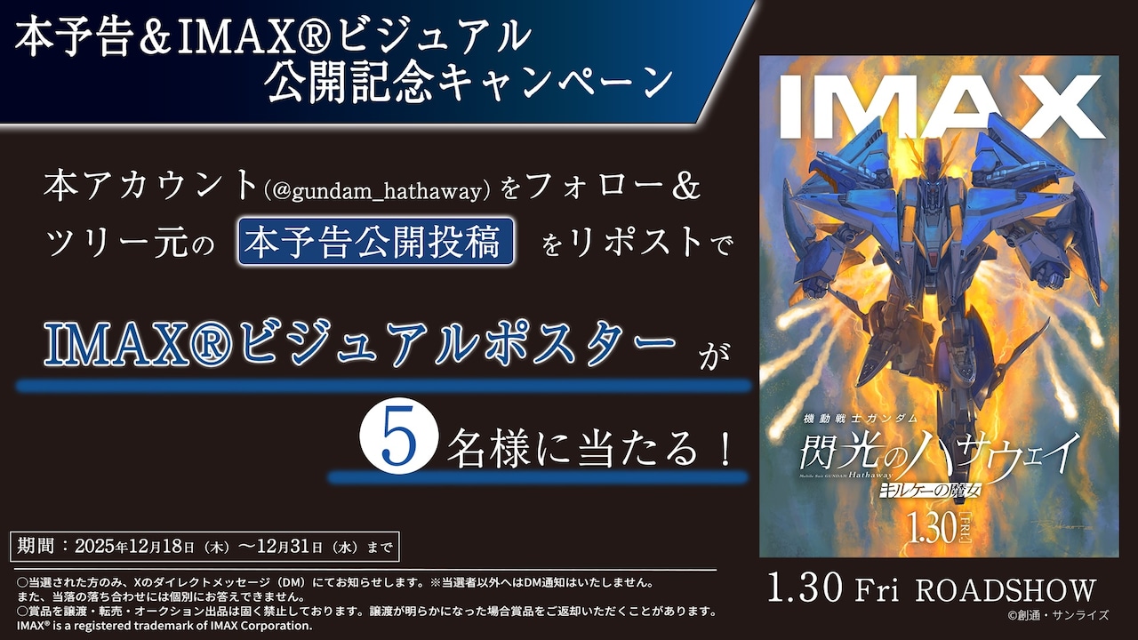 IMAXビジュアルポスター＆本予告 公開記念キャンペーン」の告知画像 (c