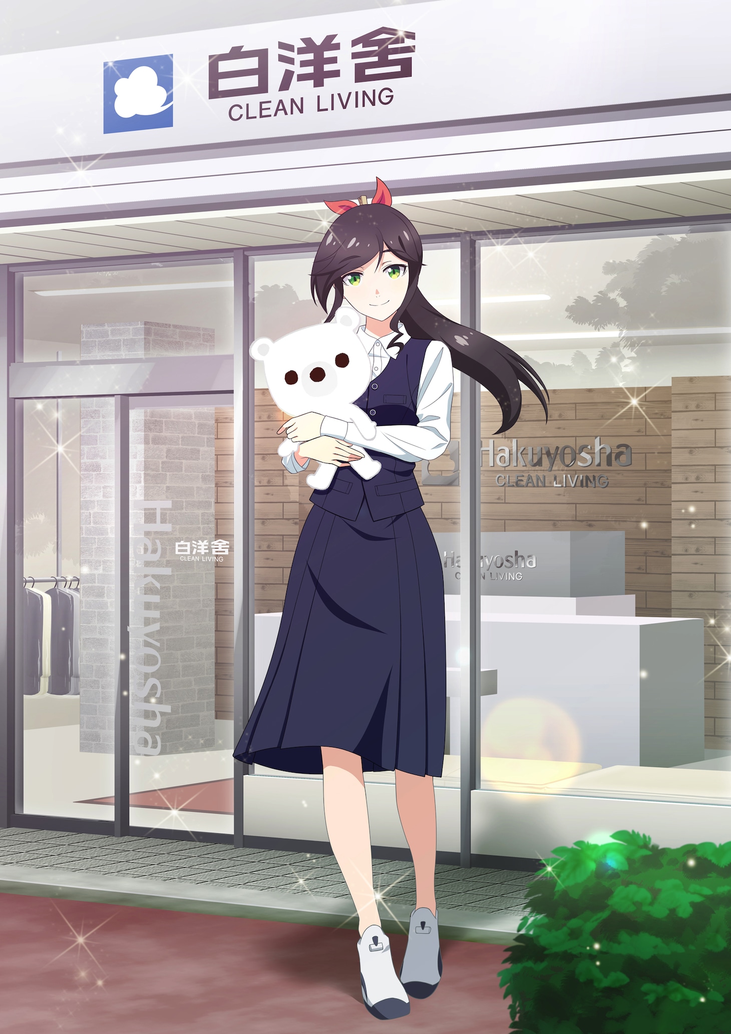 TVアニメ「綺麗にしてもらえますか。」と白洋舍のコラボビジュアル