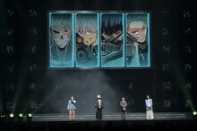 「ジャンプフェスタ2026」内で行われた「怪獣8号」のステージイベントより。左から福西勝也、加藤渉、河西健吾、内山昂輝 (c)SHUEISHA Inc. All rights reserved.