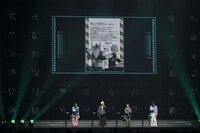 「ジャンプフェスタ2026」内で行われた「怪獣8号」のステージイベントより、松本直也からのメッセージとイラスト (c)SHUEISHA Inc. All rights reserved.