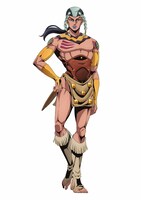 サンドマン（CV：水中雅章）部族の土地を取り戻すため、賞金を狙って「スティール・ボール・ラン」に参加する青年。 馬に乗らず、自らの脚力のみでレースに挑む異色の走者