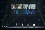 「ジャンプフェスタ2026」内の「チェンソーマン」ステージイベント。左から楠木ともり、上田麗奈、戸谷菊之介、坂田将吾 (c) SHUEISHA Inc. All rights reserved.