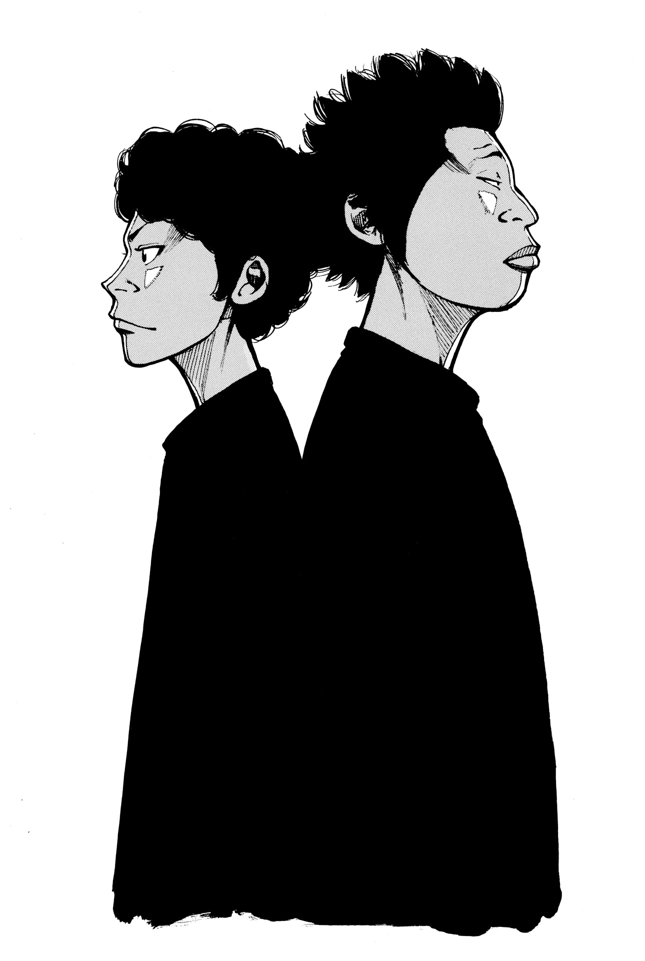 「ダストランド」に登場する（左から）ヒバリ、三蔵