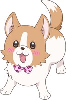 ジャンボキング（CV：松井恵理子）赤石家のペットのかしこい犬。