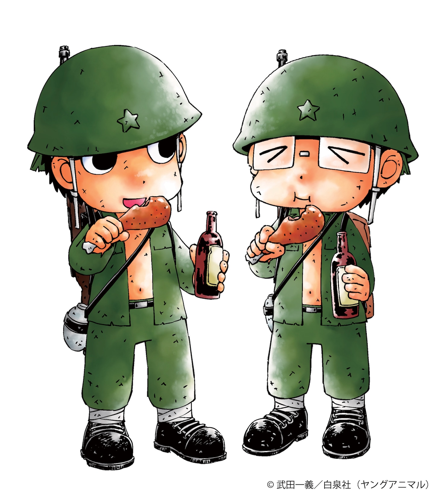 映画「ペリリュー ー楽園のゲルニカー」武田一義によるクリスマスをイメージした描き下ろしイラスト