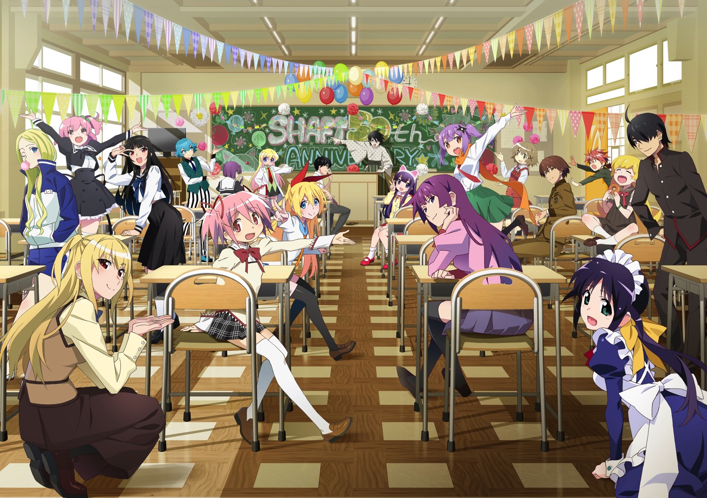 「シャフト50周年展」ビジュアル