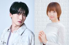 「SATELIGHT 30th Anniversary SATEFES！」2026年放送アニメの「PSYREN -サイレン-」トークコーナー出演者。左から安田陸矢、風間万裕子