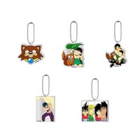 アクリルキーホルダー。パプワ＆チャッピー、チャッピー、シンタロー＆パプワ＆チャッピー、ガンマ団、アラシヤマの5種類