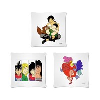 クッション。シンタロー＆パプワ＆チャッピー、タンノくん、ガンマ団の3種類