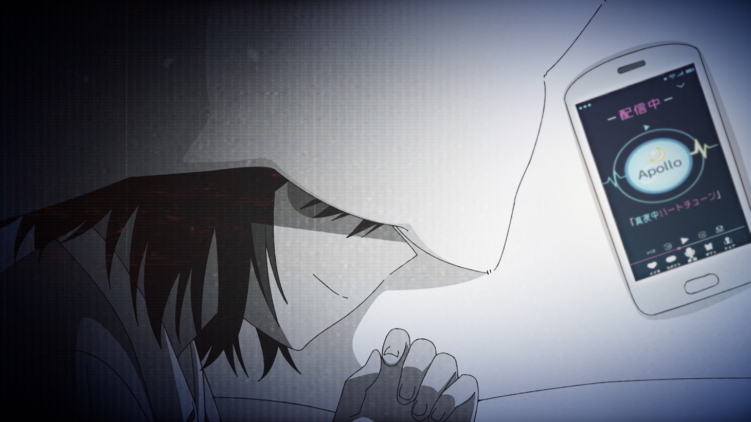 TVアニメ「真夜中ハートチューン」第1話場面カット