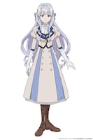 エリザベート・レイストン／エリー・レイス（CV：大西沙織）。
王太子に婚約を破棄され、すべてを捧げてきた国からも裏切られた公爵令嬢。祖国への凄烈
な復讐心を胸に秘め隣国へ亡命し、エリー・レイスとして新たな人生を始める。自身の魔力から生成する神器は【七つの魔導書（グリモア・セブンス）】。