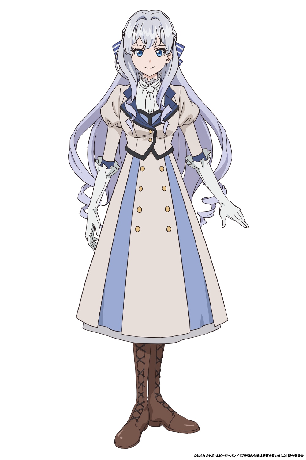 エリザベート・レイストン／エリー・レイス（CV：大西沙織）。
王太子に婚約を破棄され、すべてを捧げてきた国からも裏切られた公爵令嬢。祖国への凄烈
な復讐心を胸に秘め隣国へ亡命し、エリー・レイスとして新たな人生を始める。自身の魔力から生成する神器は【七つの魔導書（グリモア・セブンス）】。