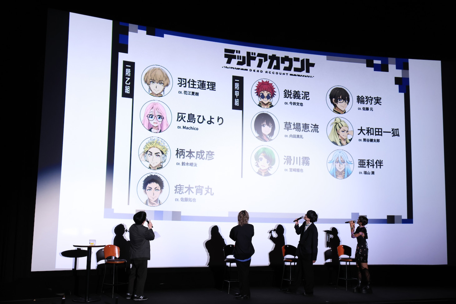 TVアニメ「デッドアカウント」先行上映会の様子