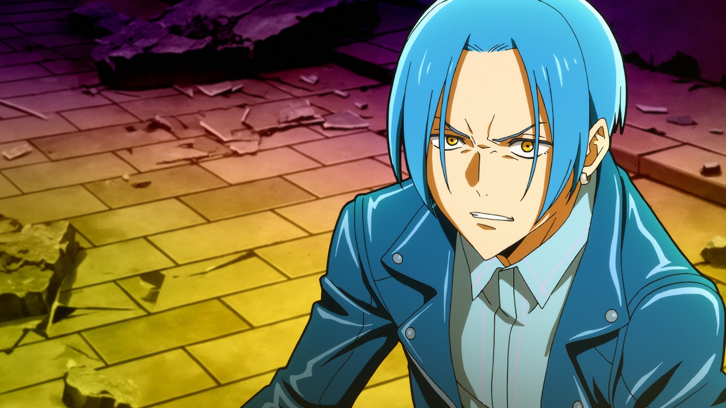 TVアニメ「鎧真伝サムライトルーパー」第1話の場面カット