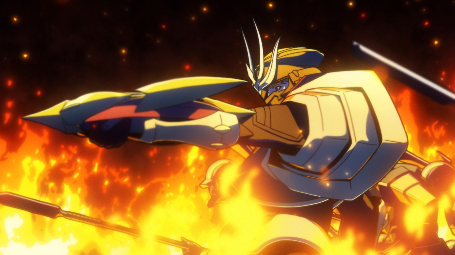 TVアニメ「鎧真伝サムライトルーパー」第1話の場面カット