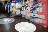 「シャフト50周年展」より「魔法少女まどか☆マギカ」の展示エリア