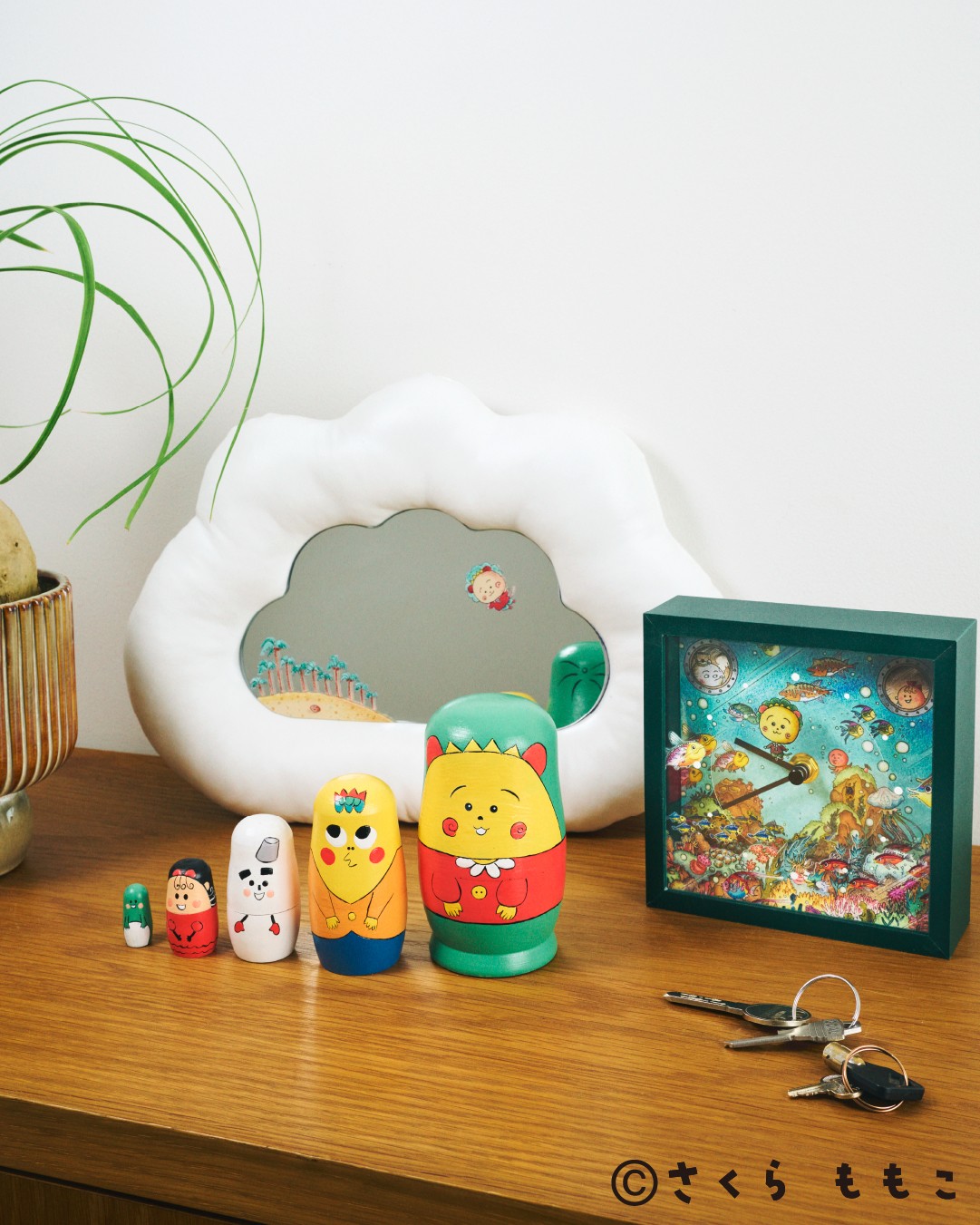 コジコジ×studio CLIP　餃子皿、炒飯皿、マトリョーシカが登場、PCケースには名言