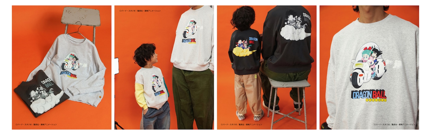 　「ドラゴンボールコラボ モチーフトレーナー（大人）」