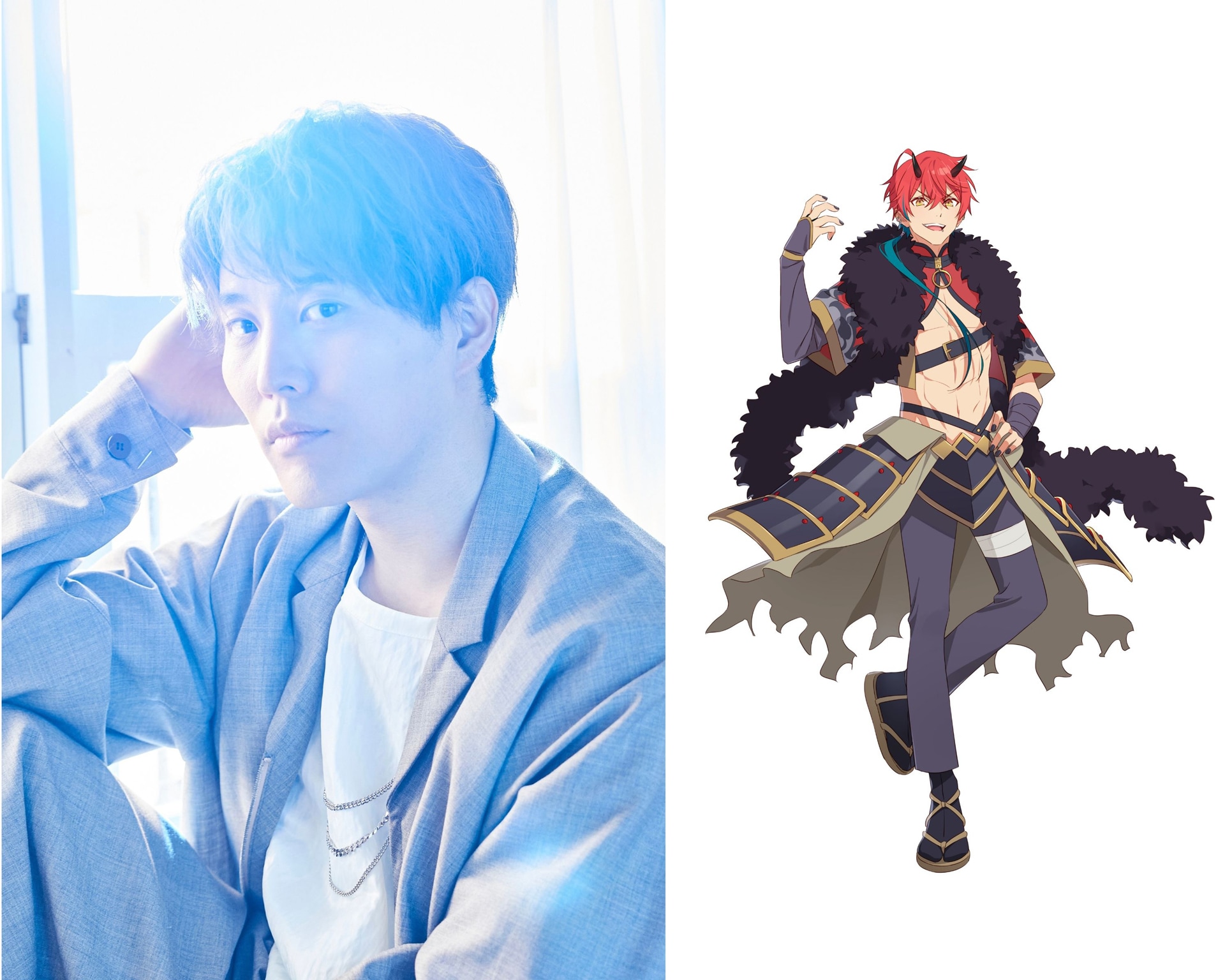 入野自由と帝アキラ。アキラは人気プロゲーマーグループ・ブラック