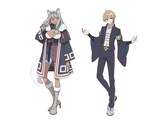 ファイルーズあい演じる忠犬オタ公と、花江夏樹演じる乙事照琴（おっこてること）。2人は仮想空間・ツクヨミのライバー。