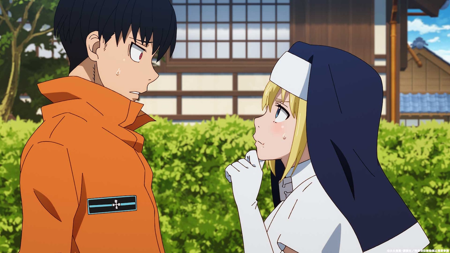 「炎炎ノ消防隊 参ノ章」第2クール第1話、拘束されたシンラのもとにやってきたのは