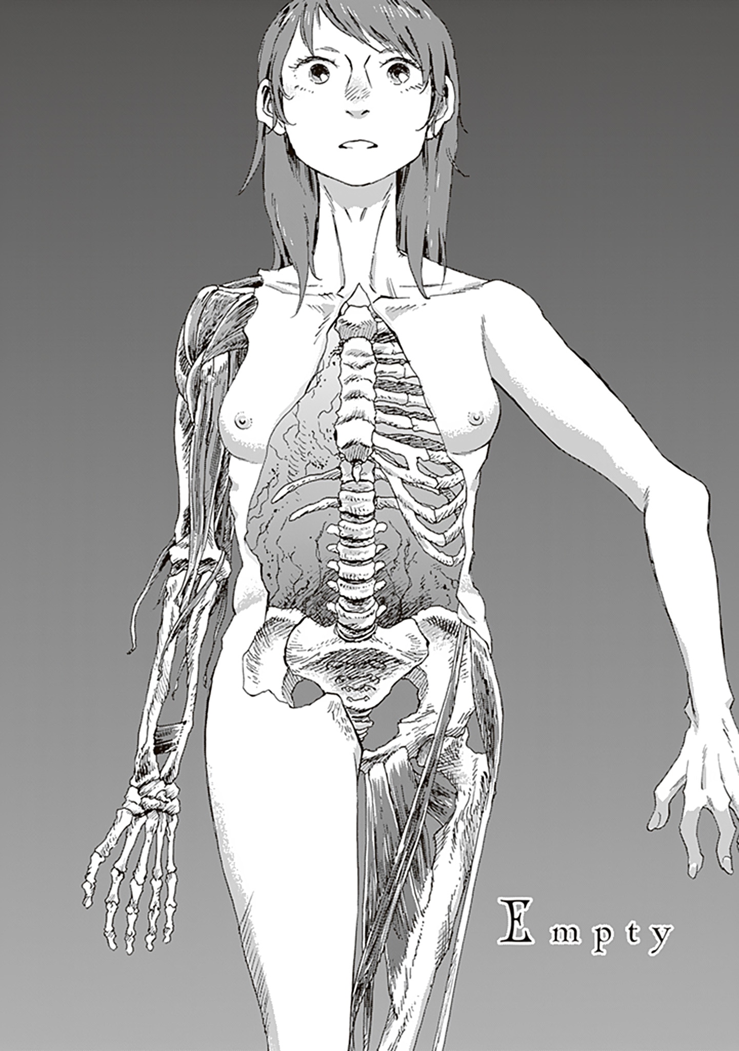 「1ページ先、奇妙を右方向です。 勝見ふうたろー作品集」の収録作「Empty」の扉ページ