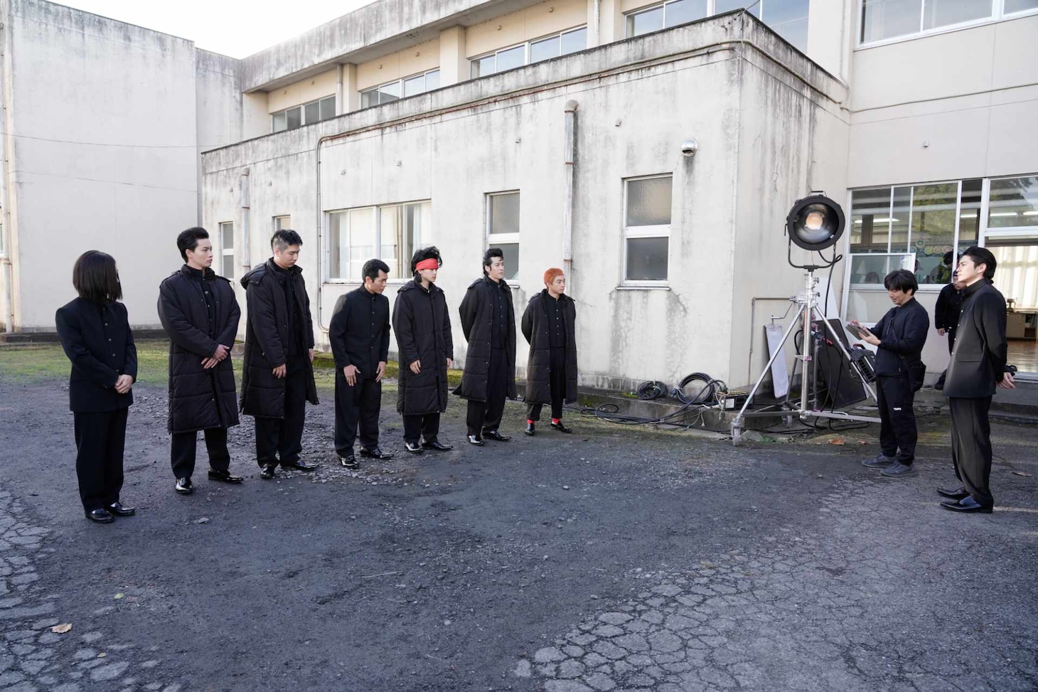 コラボテレビCM「スパイシーチキンマックナゲット 黒胡椒ガーリック 『今しかできねーこと』篇（15秒）」メイキング写真