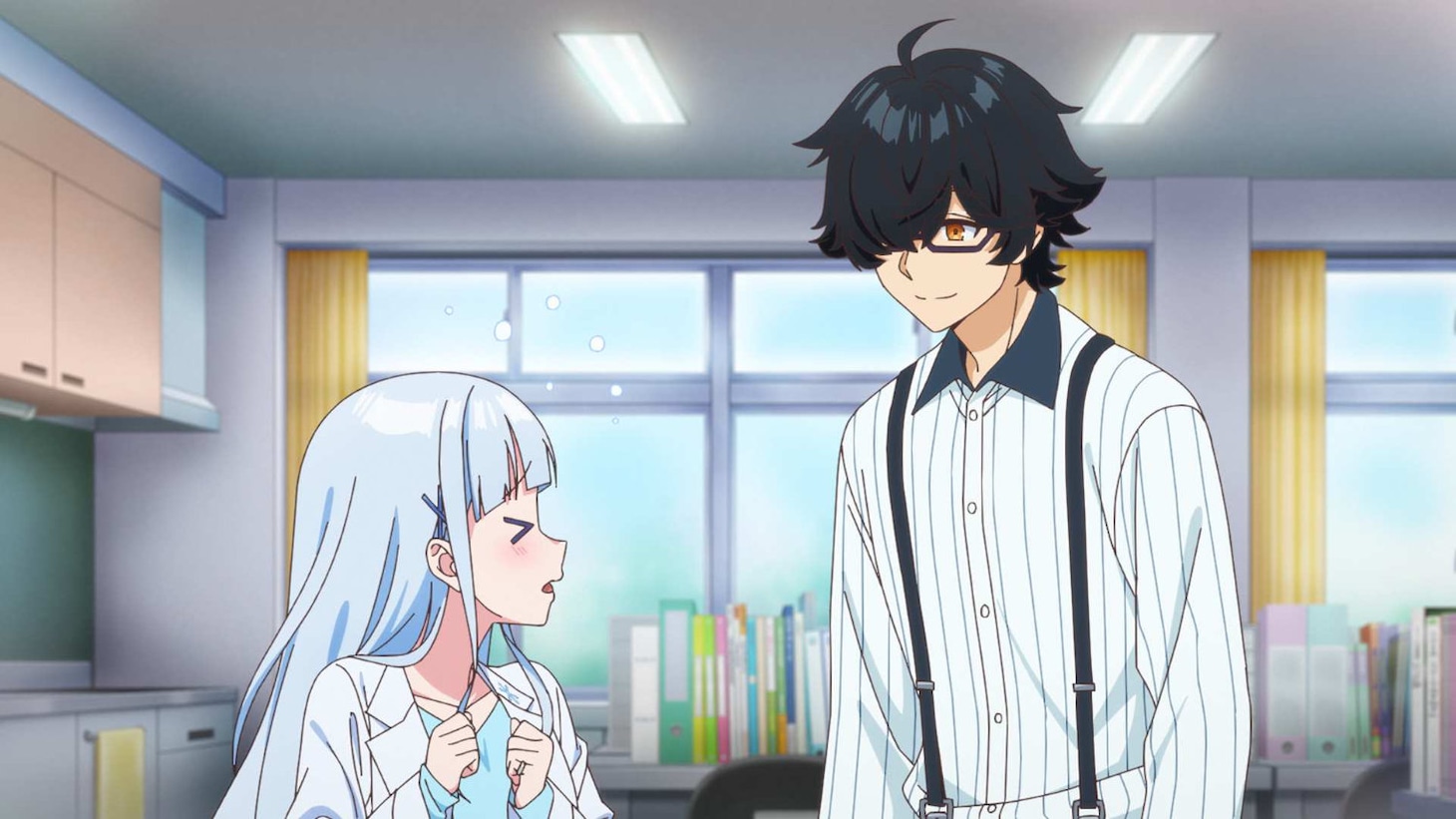 TVアニメ「人外教室の人間嫌い教師」1話場面カット