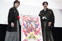 左から寺島惇太、菱田正和総監督