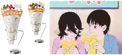 コラボメニュー「いちごクレープ」「チョコバナナクレープ」のイメージ